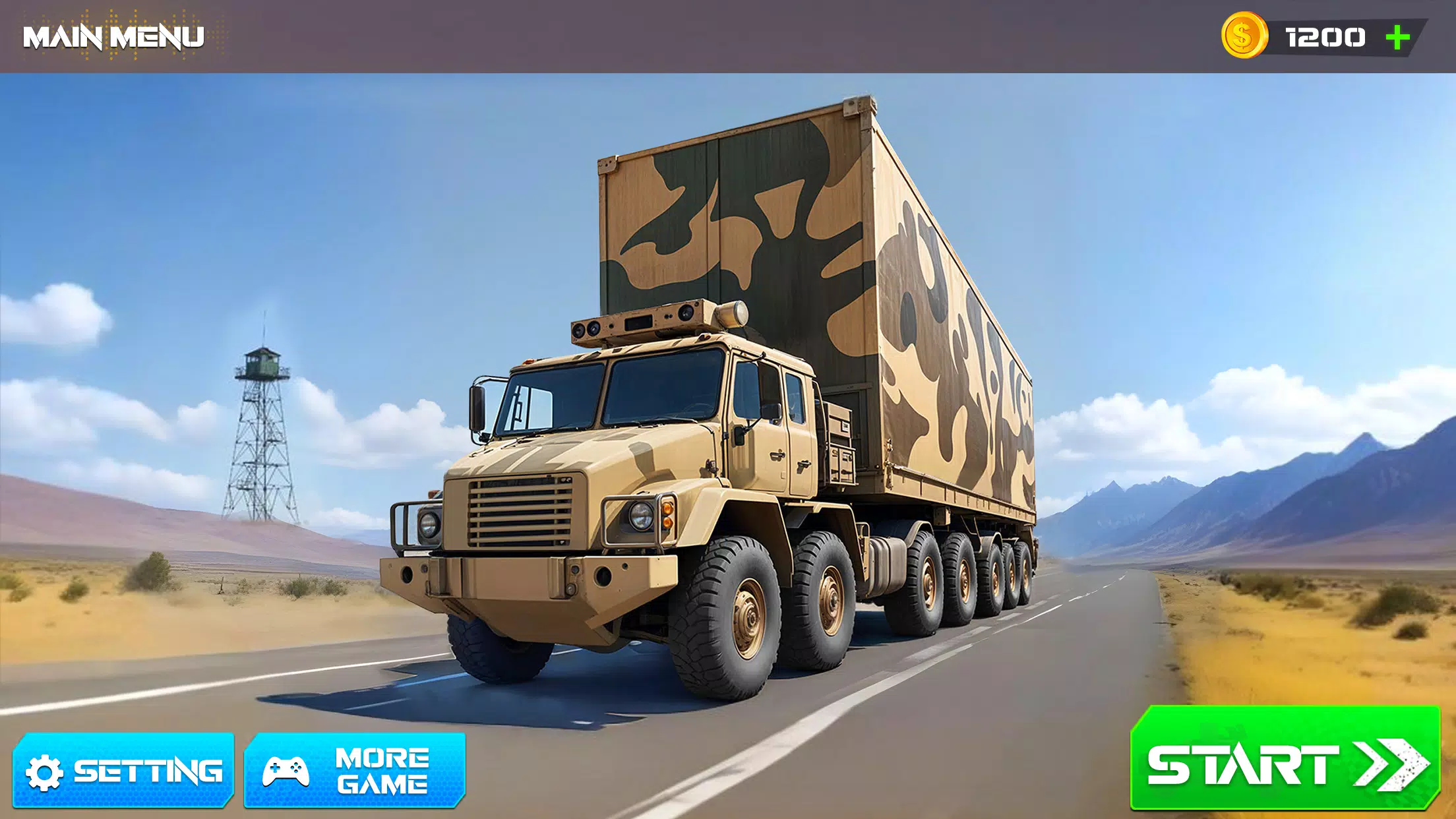 Army Cargo Truck Driving Games スクリーンショット 1