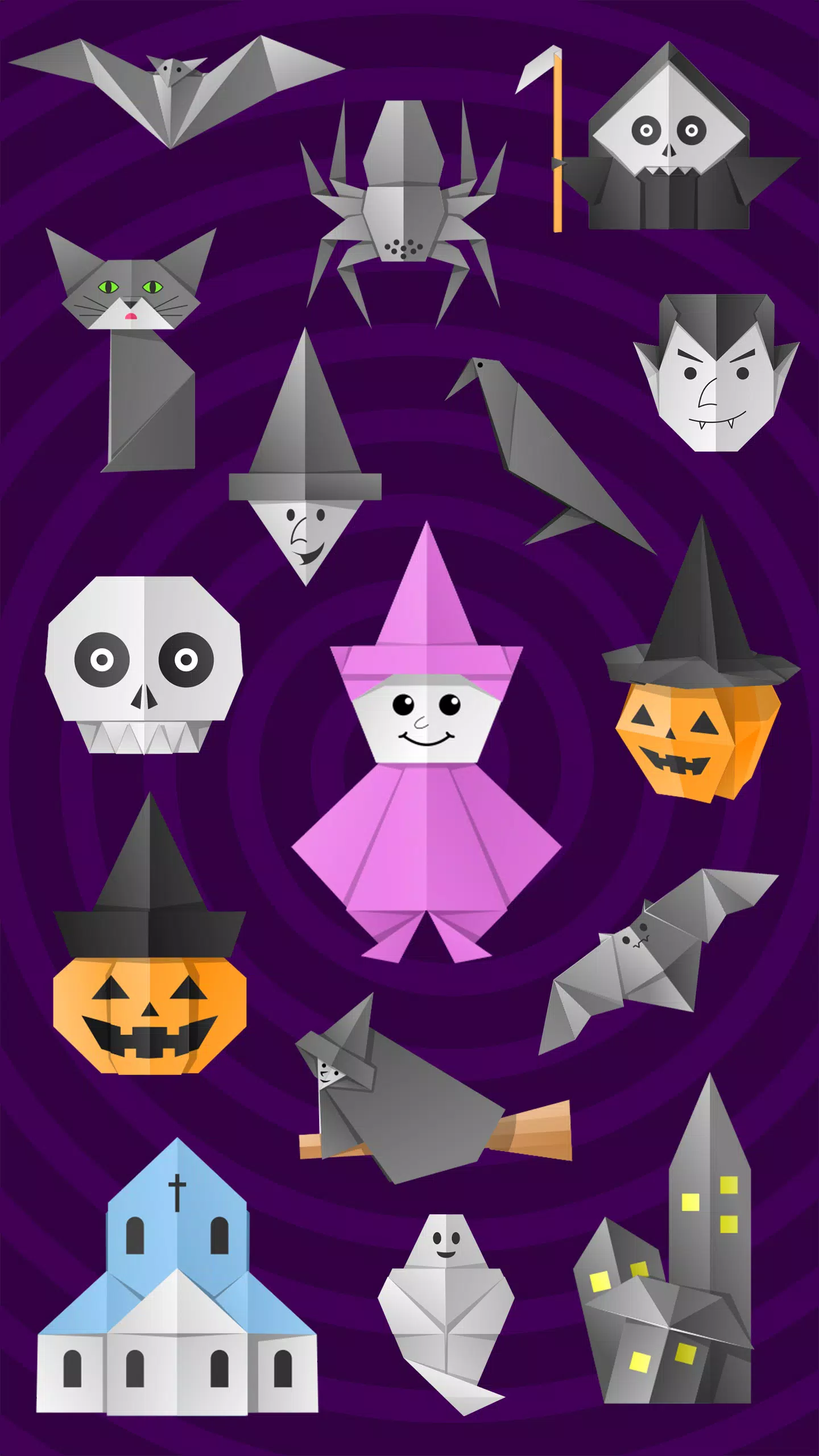 Origami Halloween 스크린샷 1