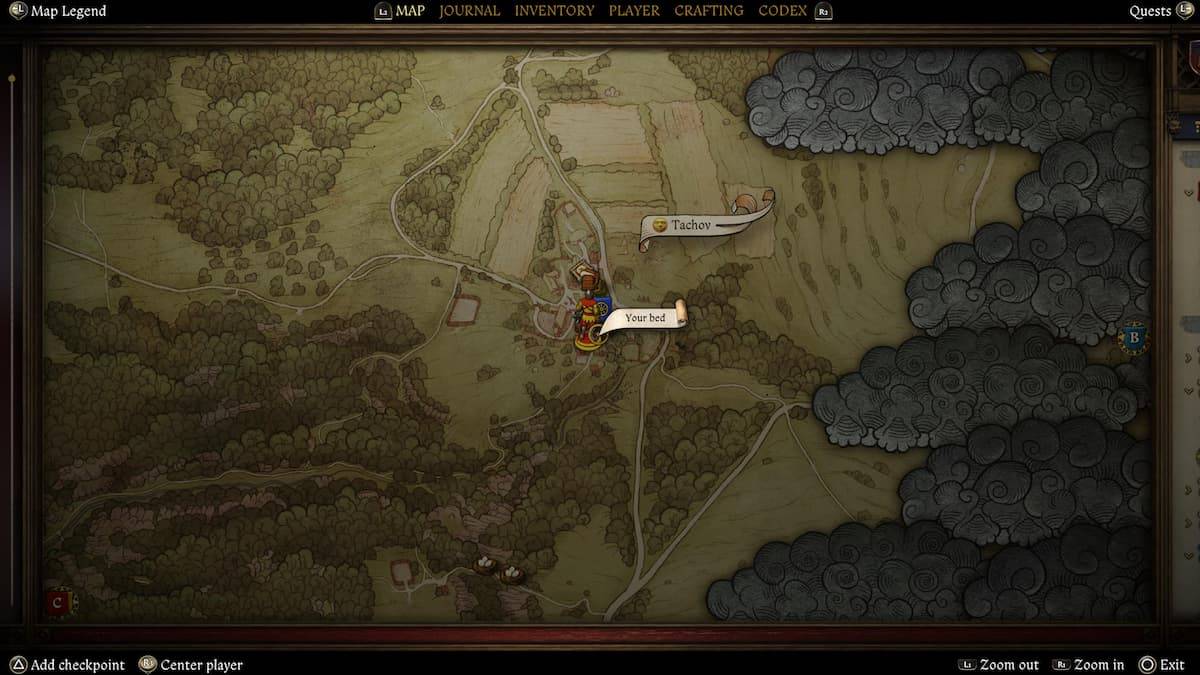 Image: In-game screenshot of a bed in a room