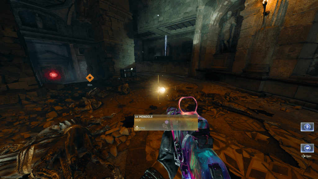 O monocolo o mural do Bull como parte de um artigo sobre como colocar a equipe de gelo na tumba em Black Ops 6 zumbis.