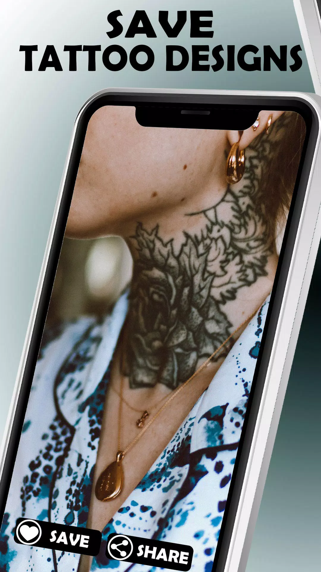 Neck Tattoo Designs Captura de tela 2