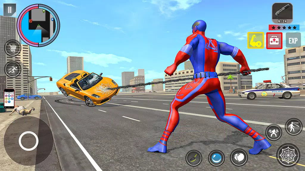 Spider Rope Action Game Tangkapan skrin 3