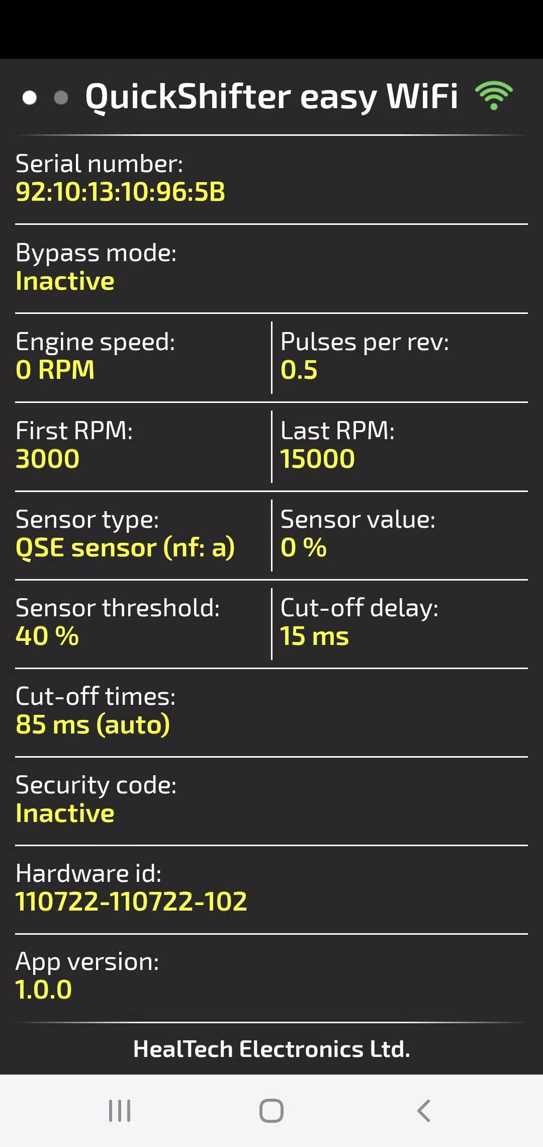 QuickShifter easy (iQSE-W) Captura de pantalla 3