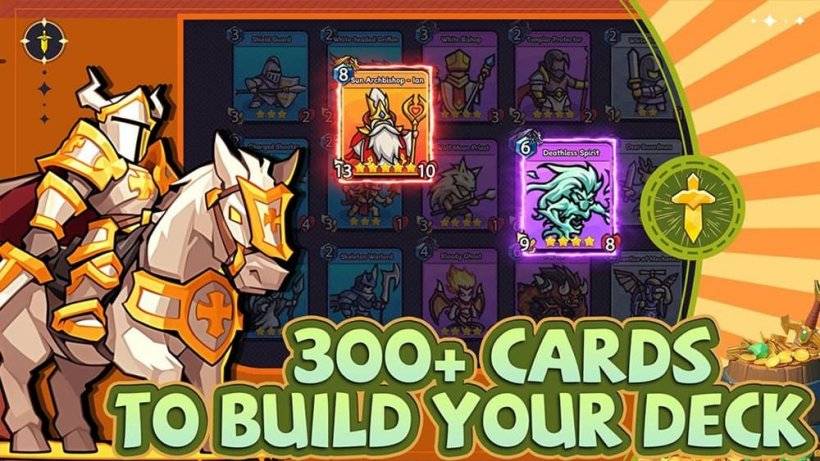 Punch Out: CCG Duel promotional image featuring knight and cards