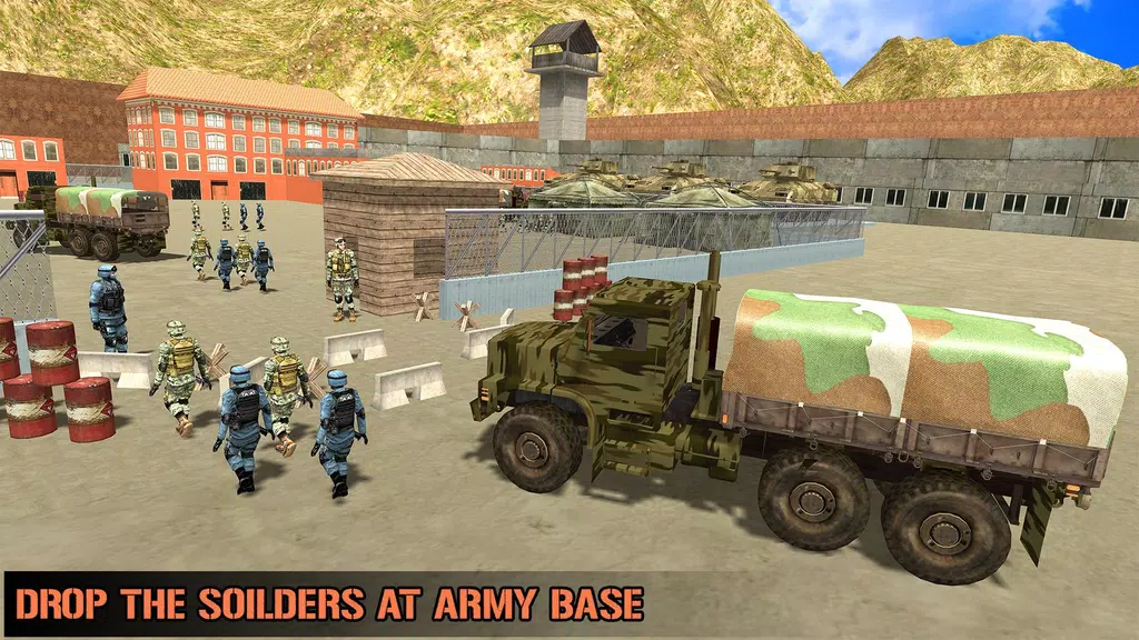 US Army Transporter Truck Game 스크린샷 3