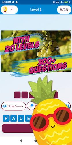 Guess the fruit name game Zrzut ekranu 3