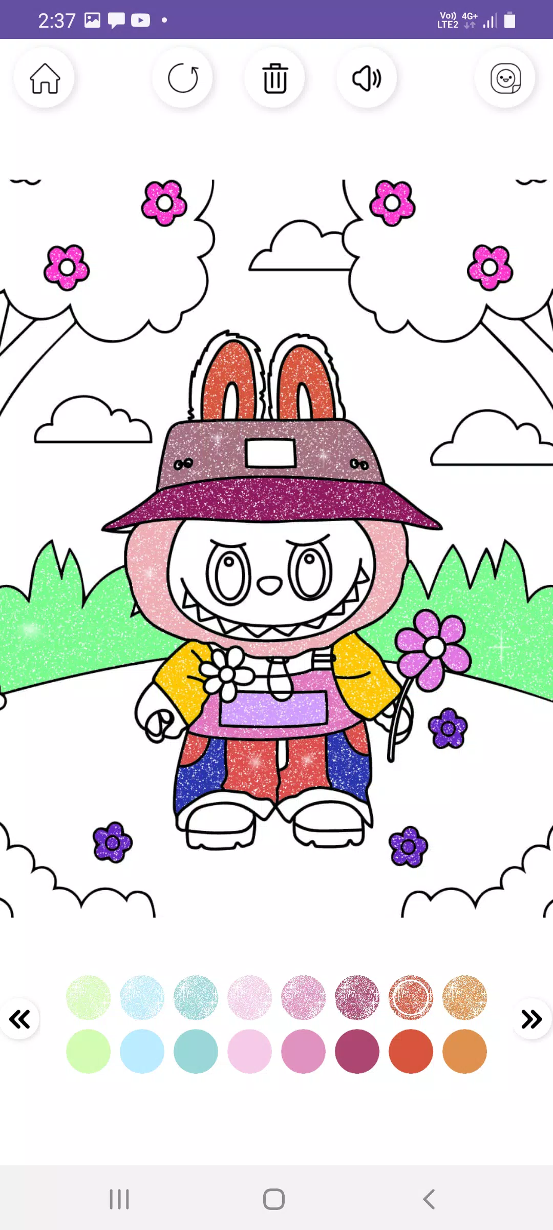 Labubu Glitter Coloring スクリーンショット 4