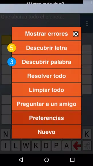 CrossWords Spanish Screenshot 2