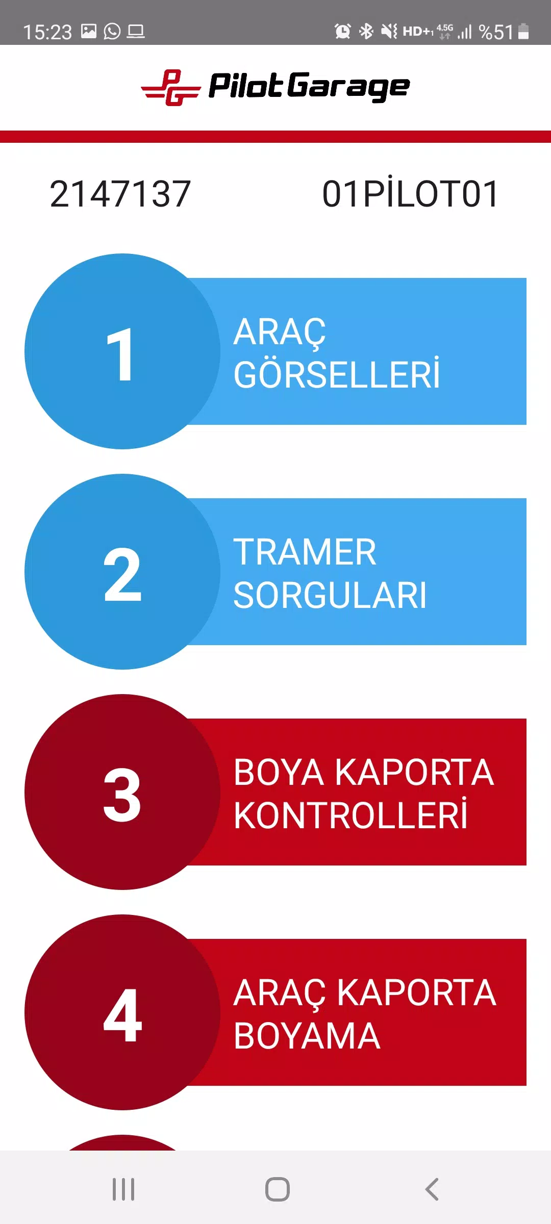 Pilotgarage Usta Uygulaması Captura de pantalla 4