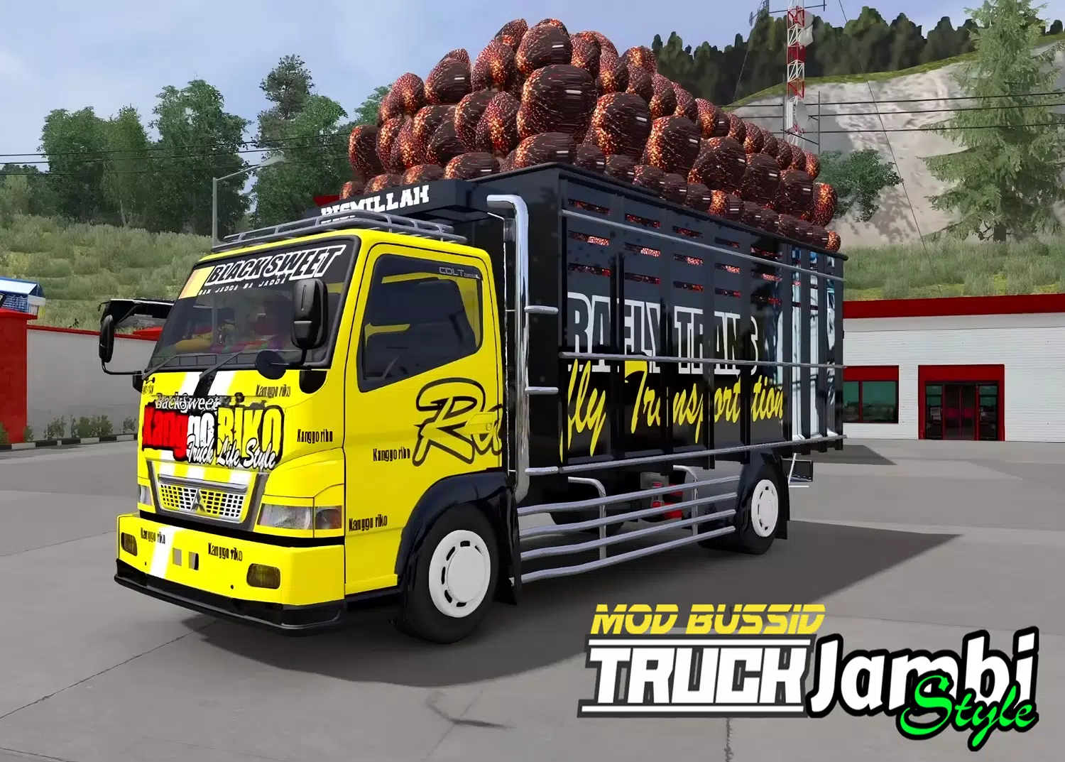 Mod Bussid Truk Jambi Style Captura de tela 1