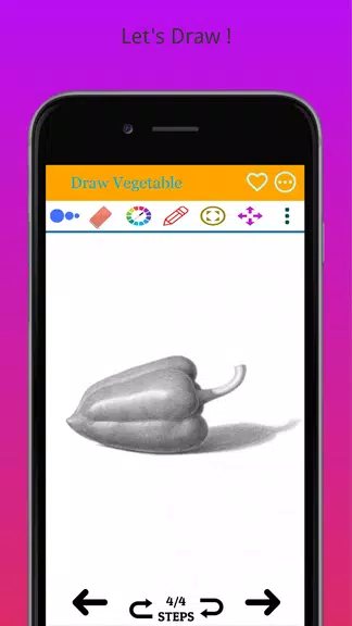 How to Draw Real Vegetables Captura de tela 4
