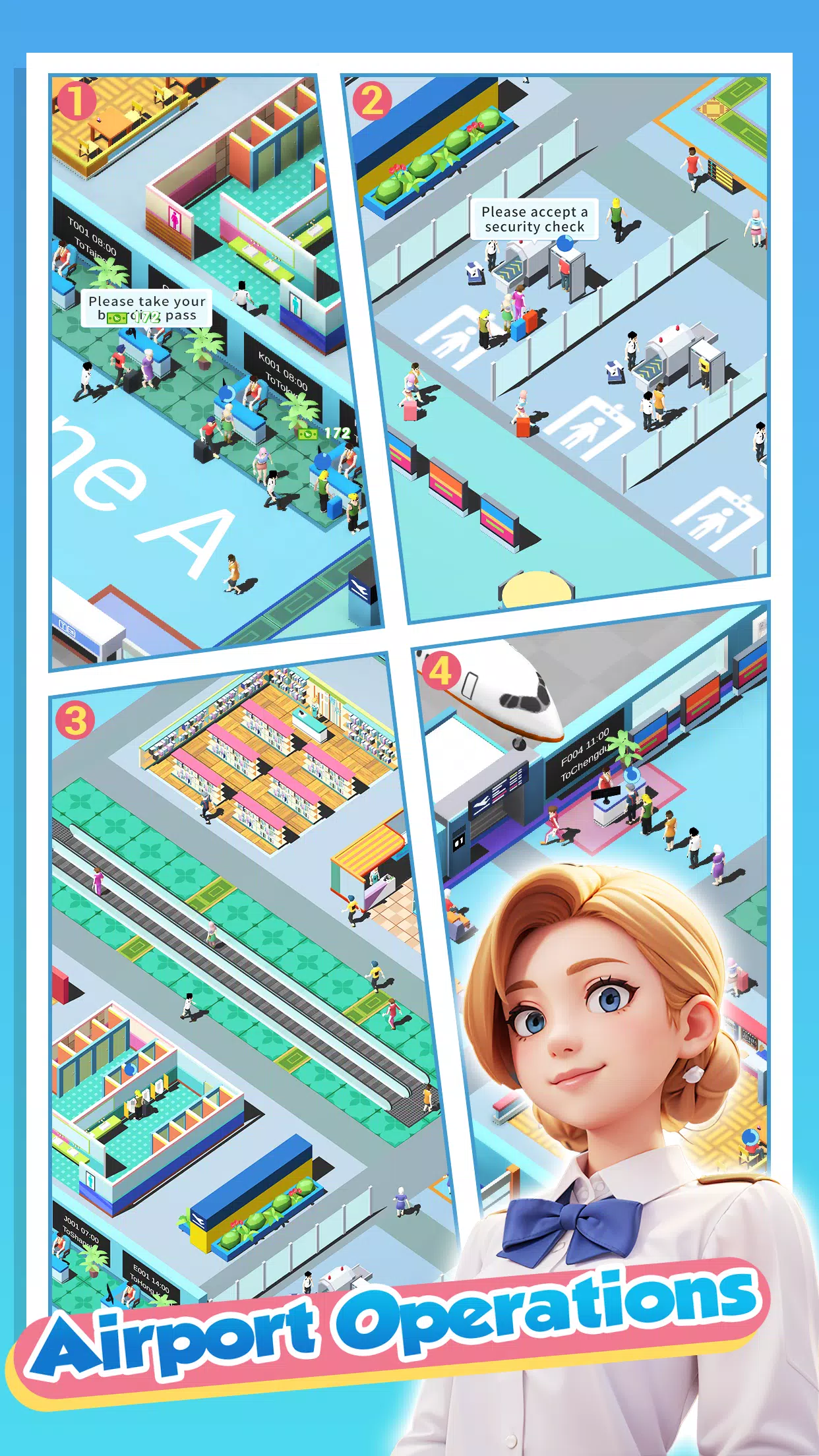 Happy Airport：Simulator Скриншот 4