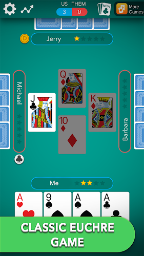 Euchre Classic Card Game Скриншот 1