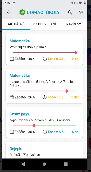 Bakaláři OnLine Capture d'écran 2