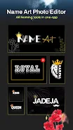 Name Art Photo Editor 3D Text Schermafbeelding 1