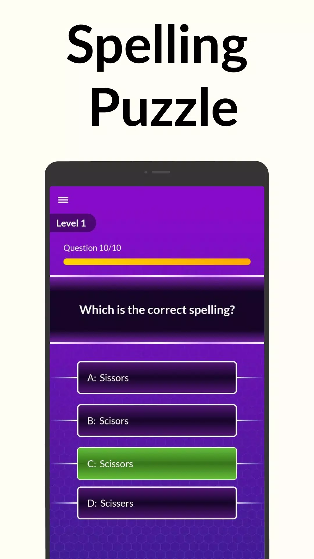 Spelling Bee: Spelling Quiz スクリーンショット 3