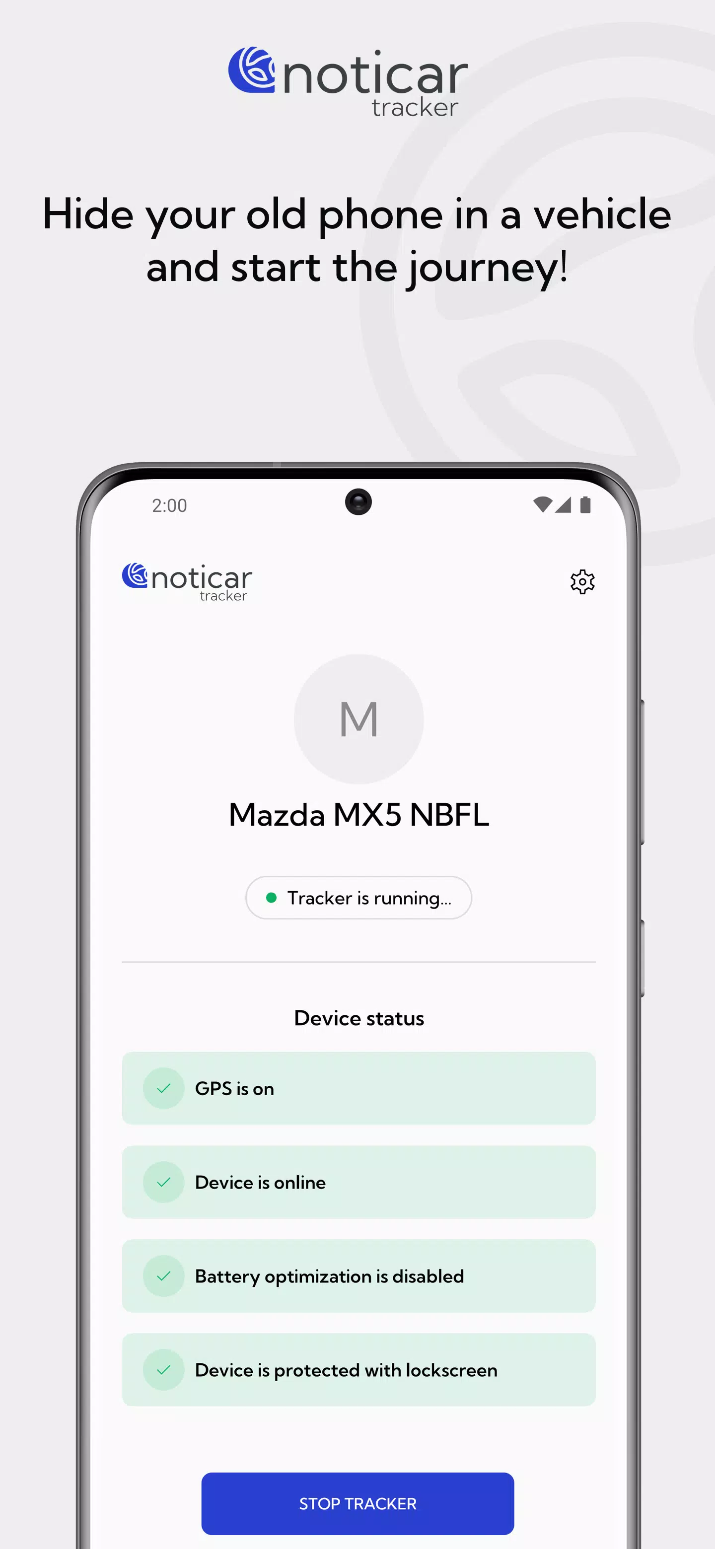noticar tracker スクリーンショット 2