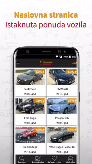PolovniAutomobili Ekran Görüntüsü 1