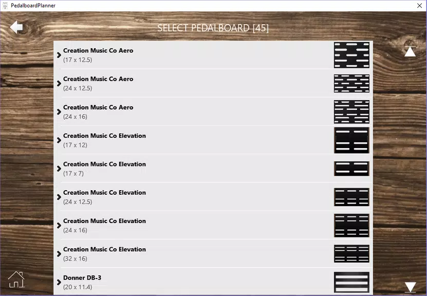 Schermata PedalboardPlanner 2