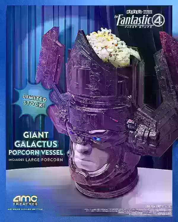 Galactus popcorn bucket from AMC Theatres
