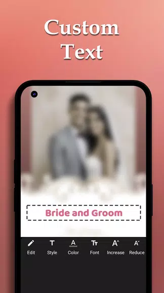 Custom Wedding Cards Maker Captura de pantalla 2