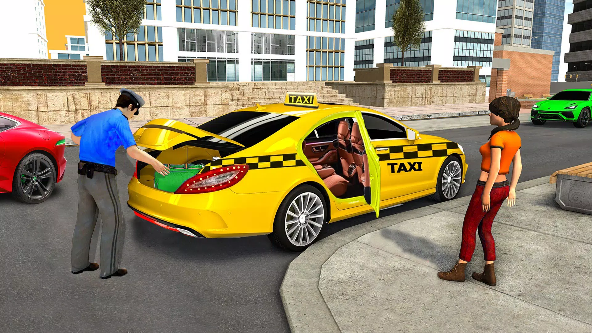 City Taxi Games-Taxi Car Games Capture d'écran 2