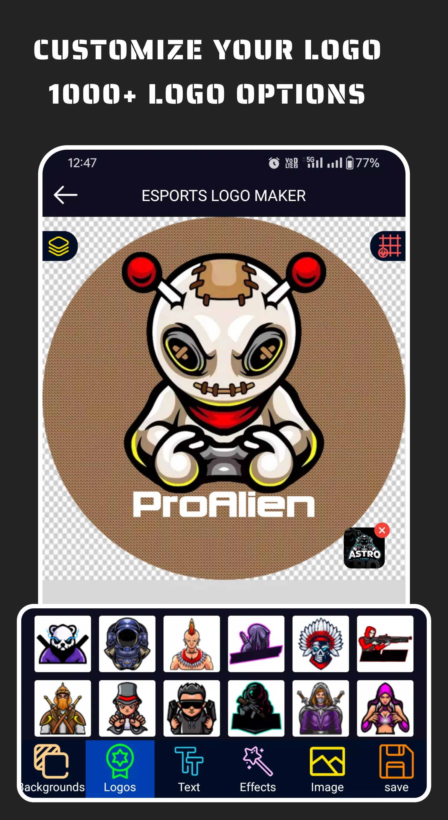 Esportify: Gaming Logo Maker Screenshot 2
