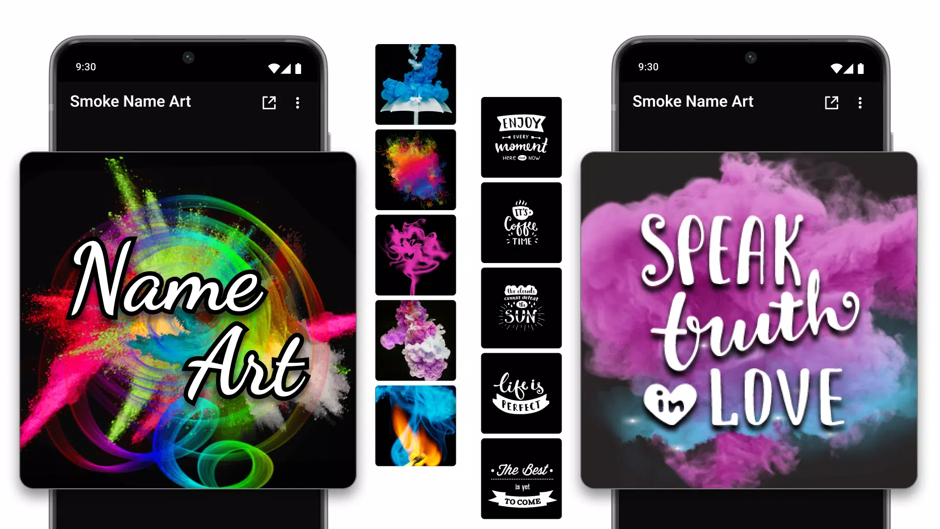 Smoke Name Art Maker Captura de tela 1