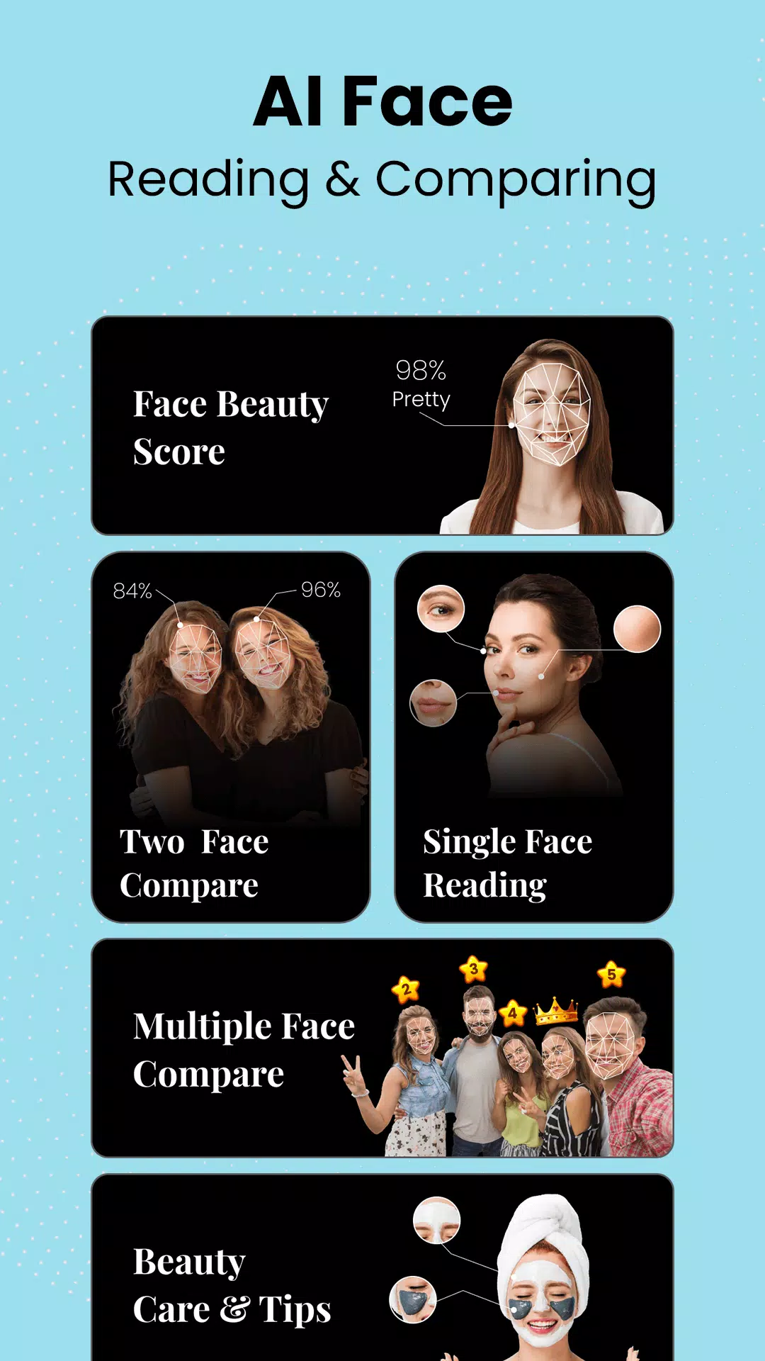 Face Beauty Score Calc & Tips Captura de pantalla 3