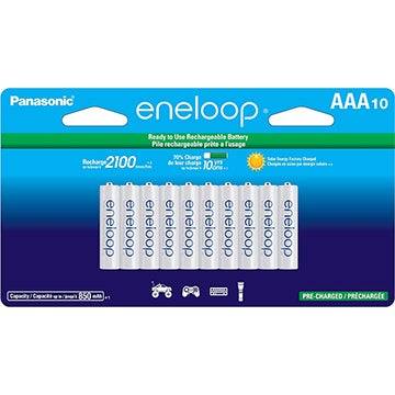 10 팩 파나소닉 eneloop AAA 충전식 배터리