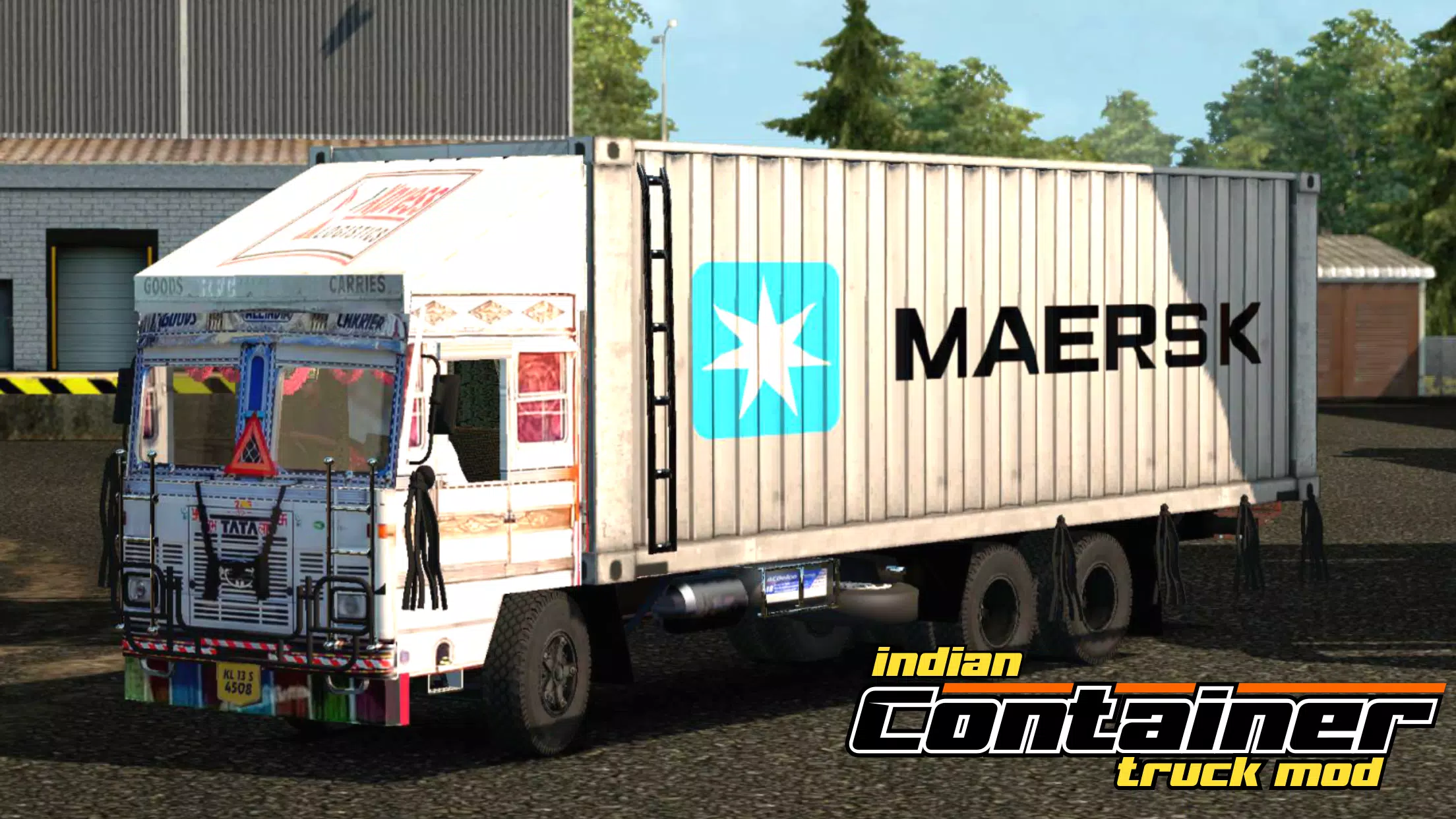 Indian Container Truck Mod Captura de tela 1