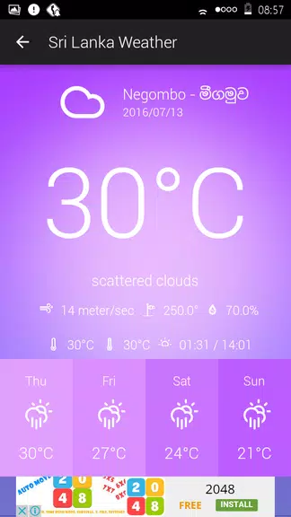 Sri Lanka Weather Captura de pantalla 3
