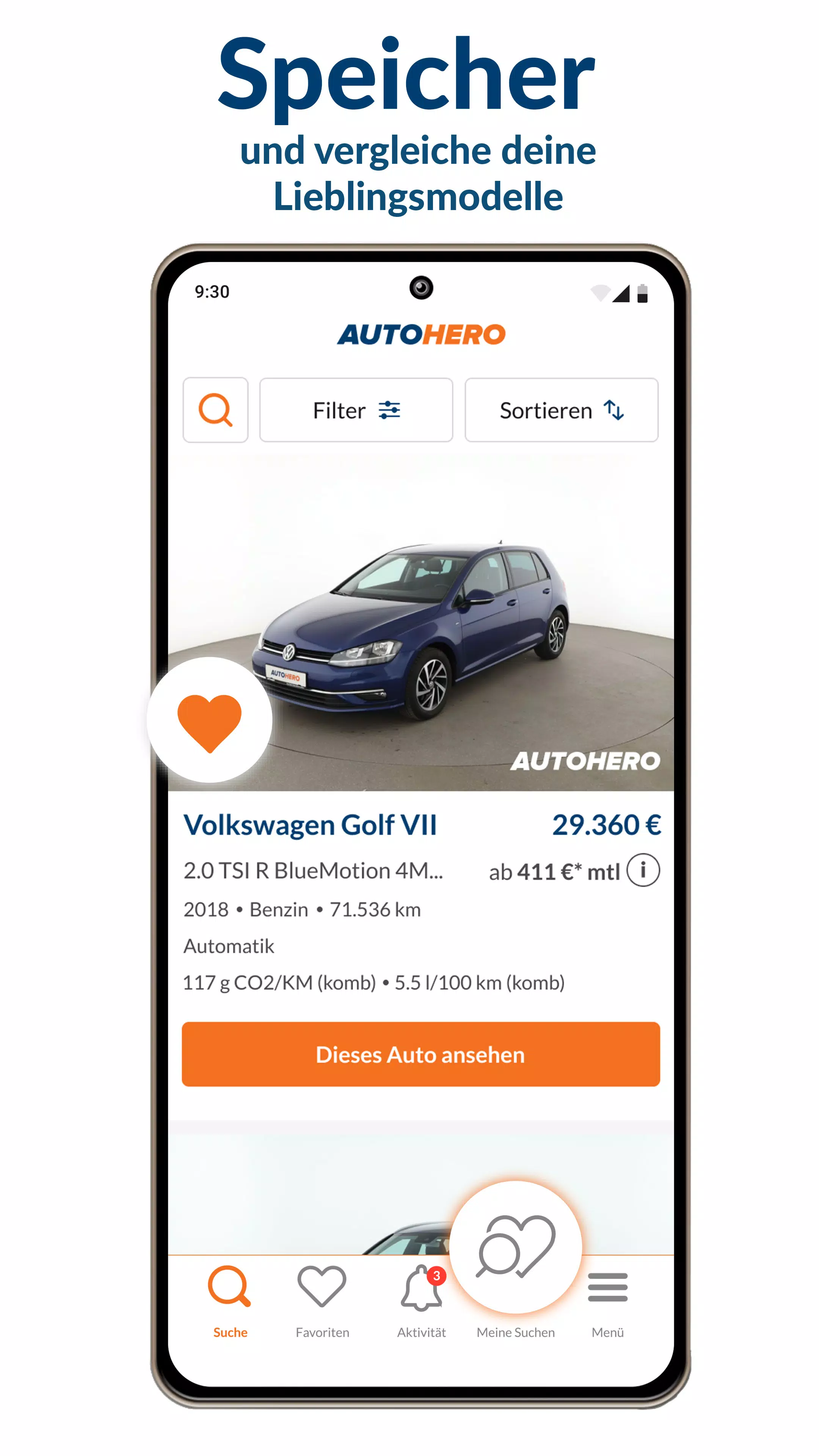 Autohero Capture d'écran 4