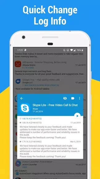 App Watcher: Check Update Captura de tela 2