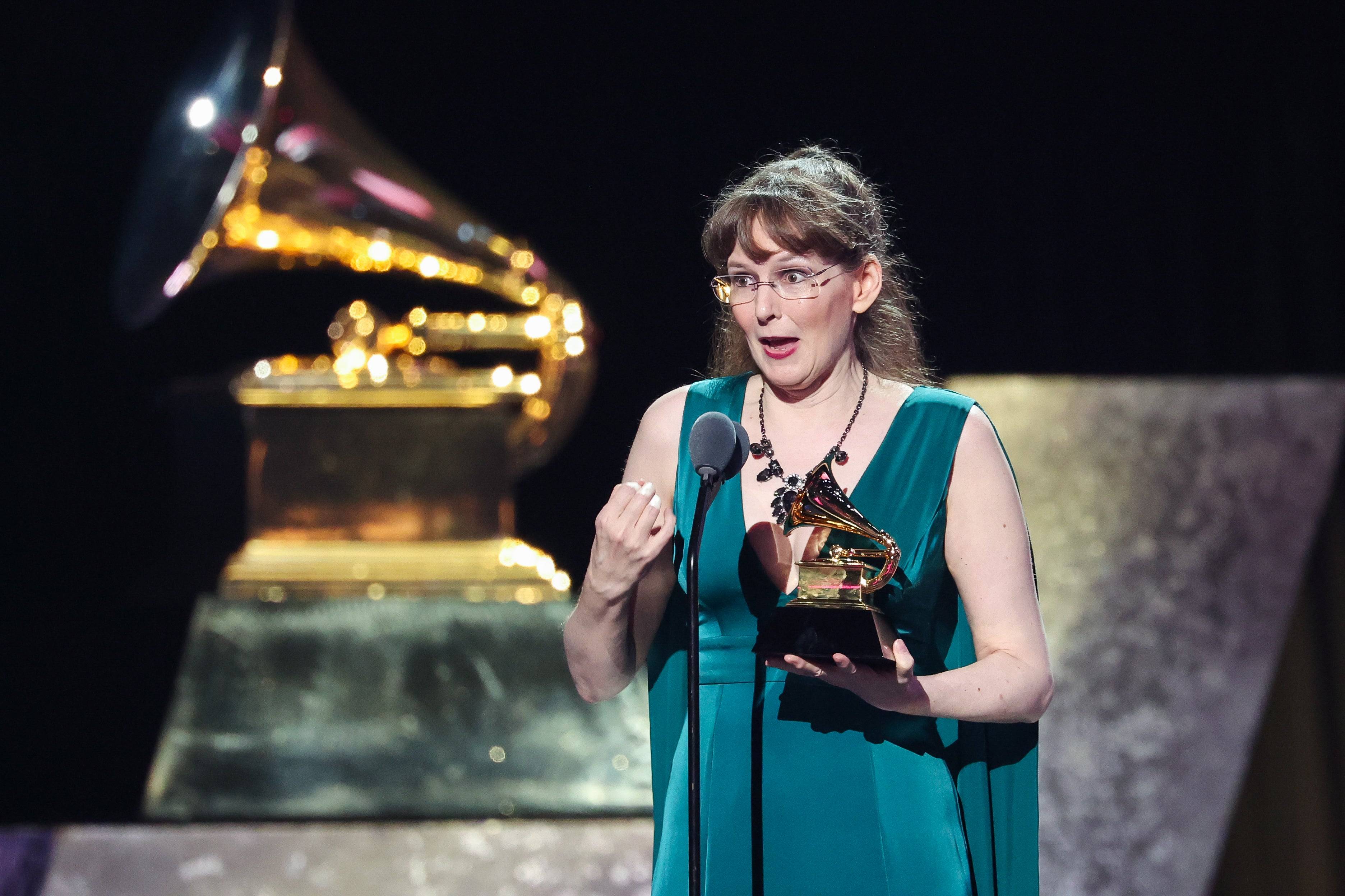 Winifred Phillips no 67º Grammy Awards. Foto de Rich Polk/Billboard via Getty Images.