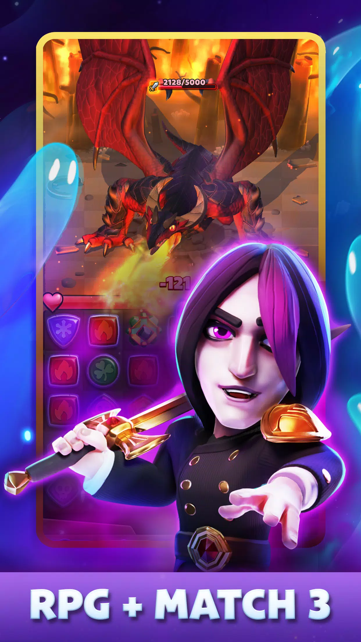 Puzzle Breakers: Match 3 RPG Captura de pantalla 3