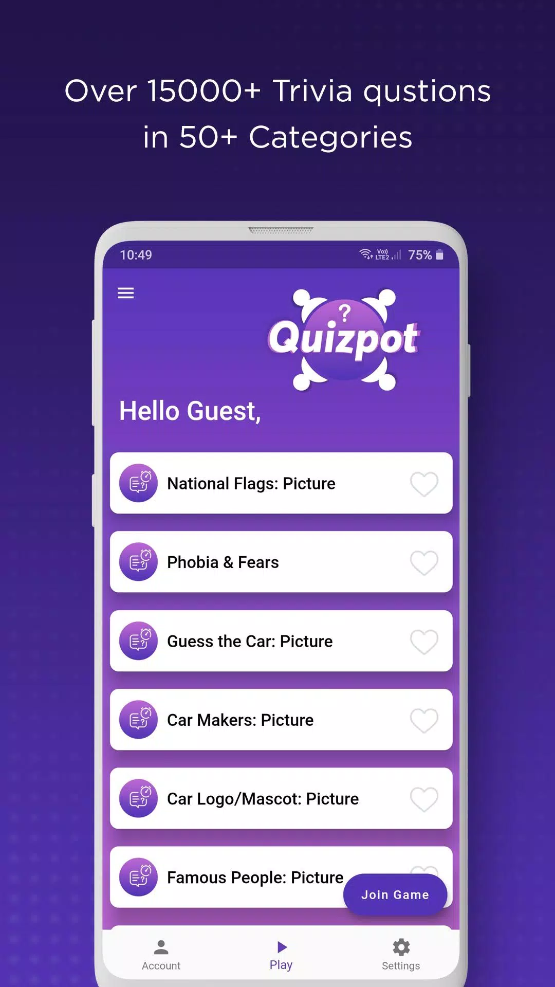 QuizPot: Group GK Quiz Trivia スクリーンショット 2