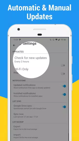 App Watcher: Check Update Captura de tela 4