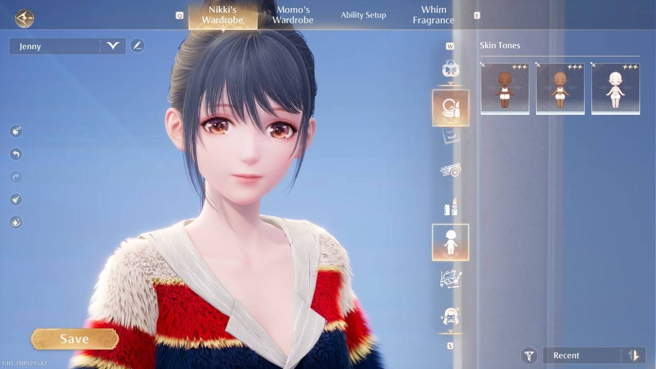 Choosing a Skin Tone