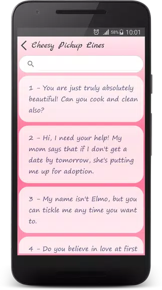 Cheesy Pick Up Lines ဖန်သားပြင်ဓာတ်ပုံ 2
