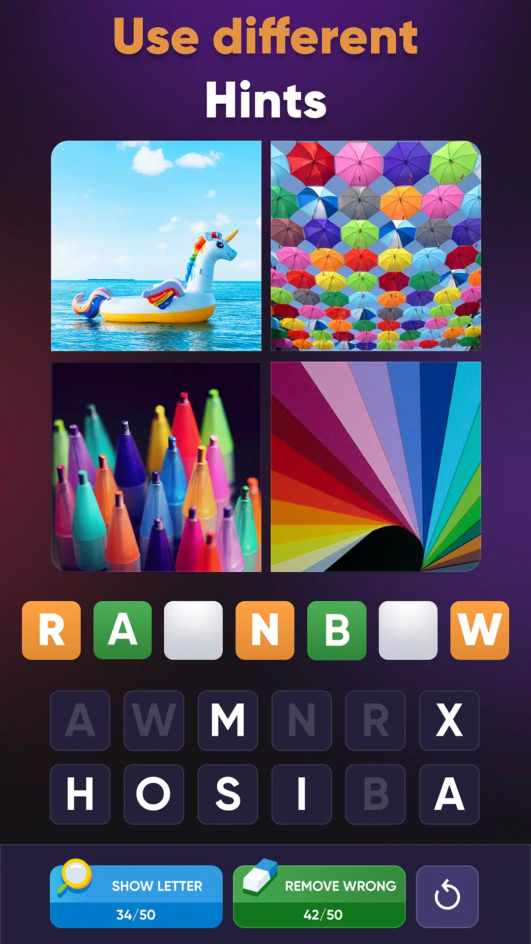 4 Pics Association Word Puzzle Screenshot 2