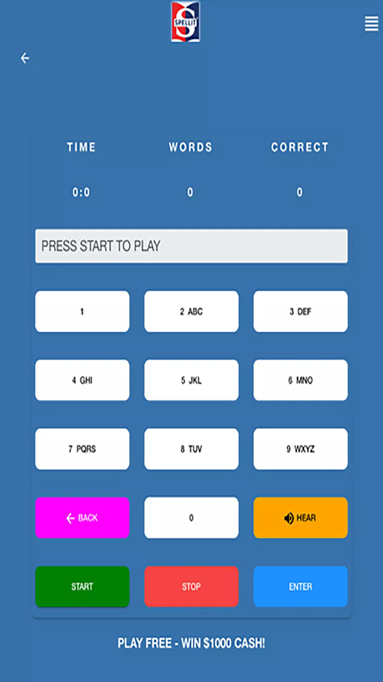 SPELLIT® SPELL WORDS WIN CASH Captura de pantalla 2