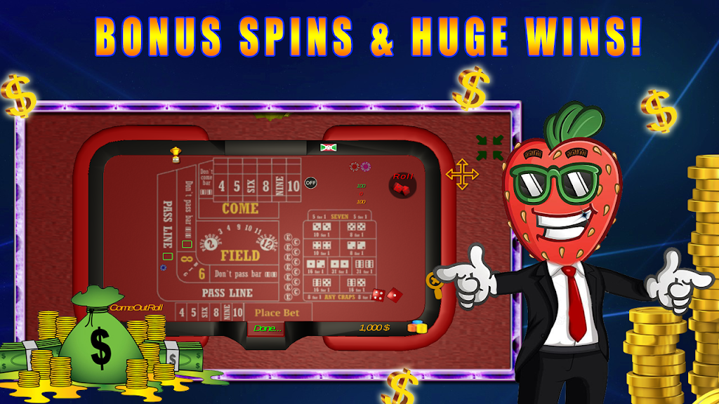 Virtuelles Casino - Craps Spiel Online スクリーンショット 1