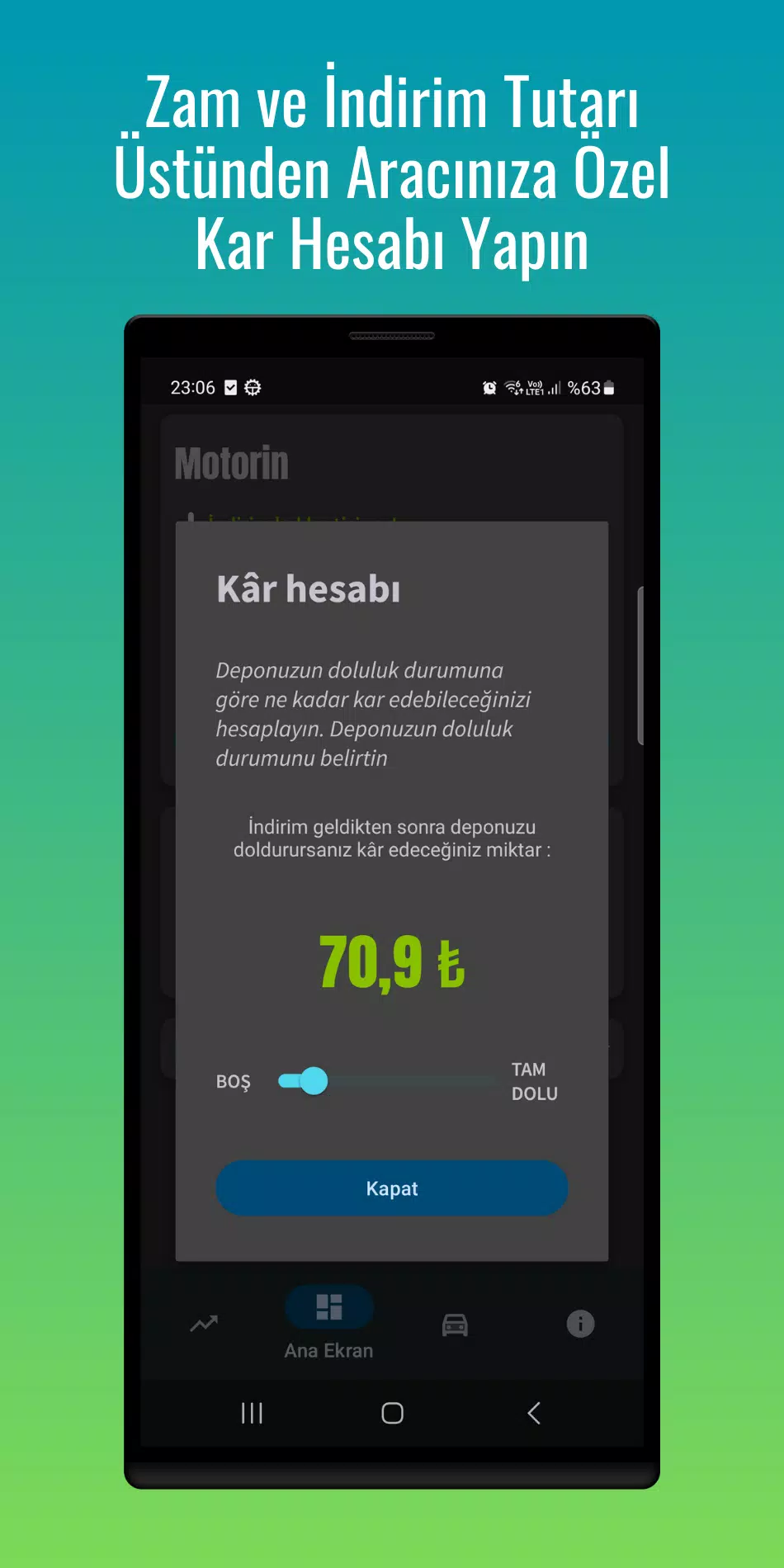 Yakıt Fiyat Alarmı Captura de pantalla 4