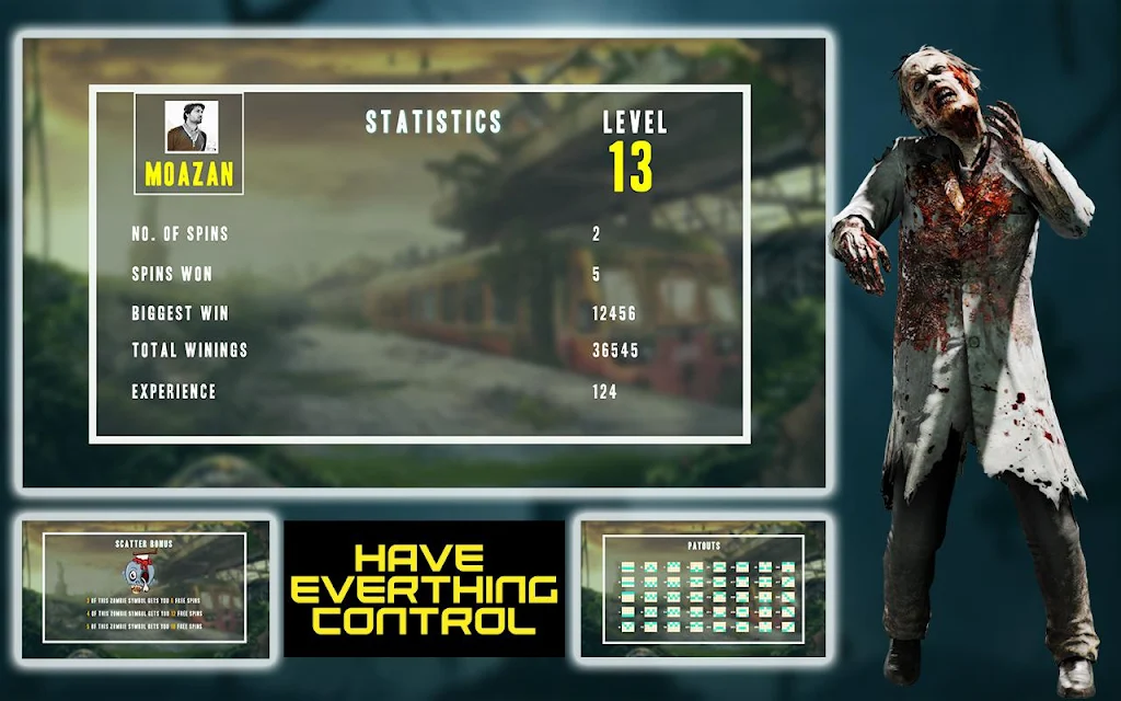 Casino Walking Zombie Slots Machine 스크린샷 3