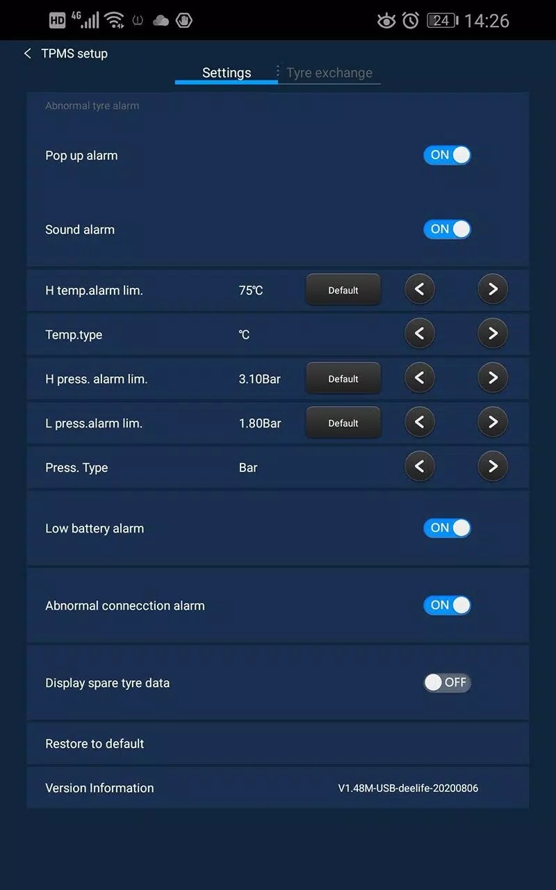 Deelife TPMS for MU7J MU9F Скриншот 1