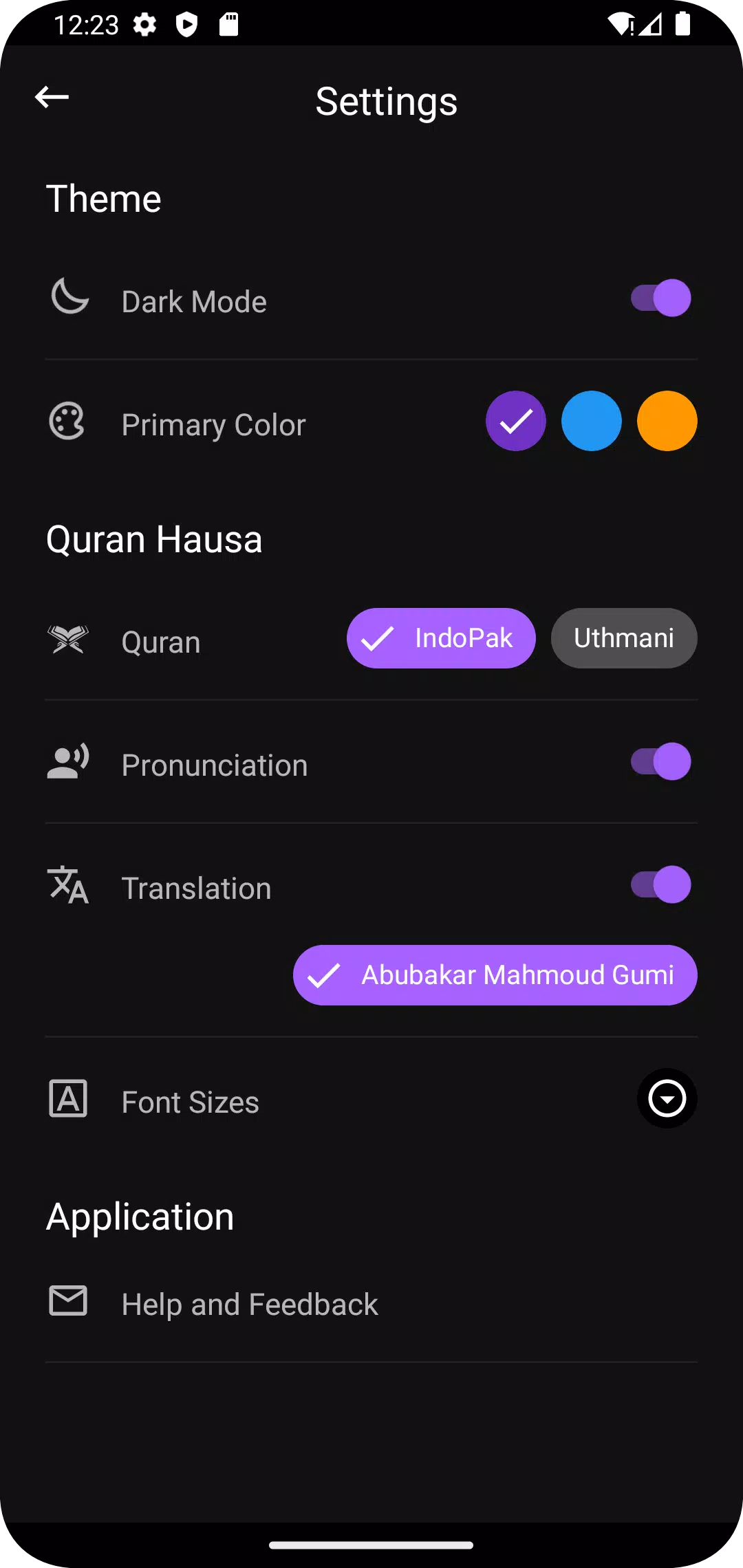 Al Quran Hausa Translation Captura de pantalla 4