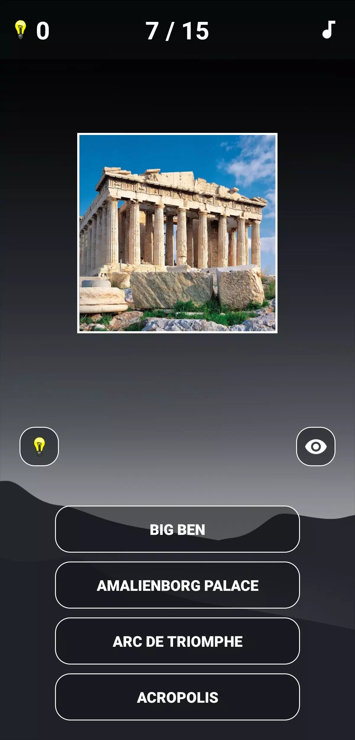 Landmarks Quiz Captura de pantalla 1