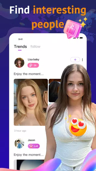 Olamet - Video Chat Online Ảnh chụp màn hình 2