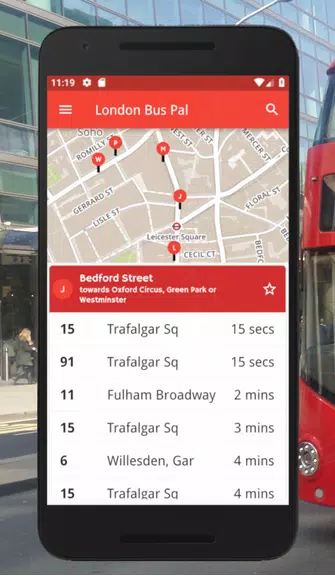 London Bus Pal: Live arrivals ဖန်သားပြင်ဓာတ်ပုံ 2